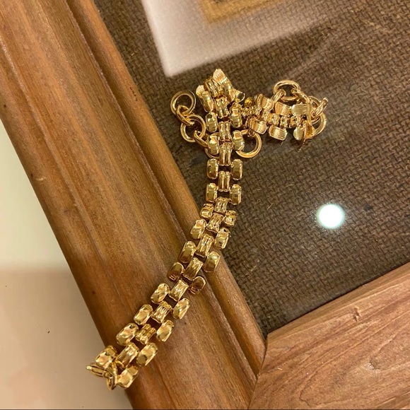 18k thick vintage style bracelet - Picture 2 of 4